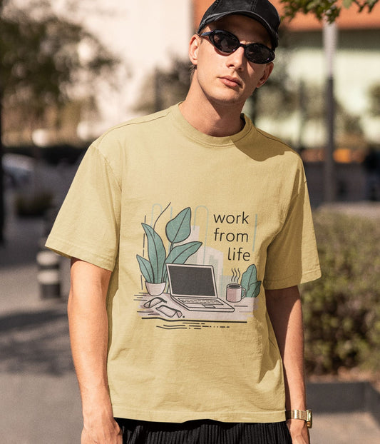 Work From Life - Men's Supima Cotton T-Shirt - aiink