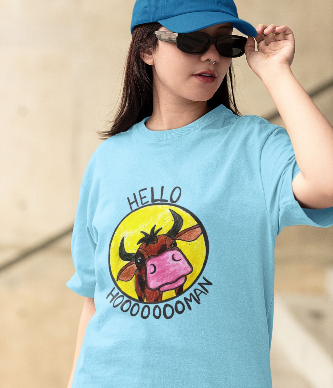 Hello Hooman - Terry Oversized T-Shirt