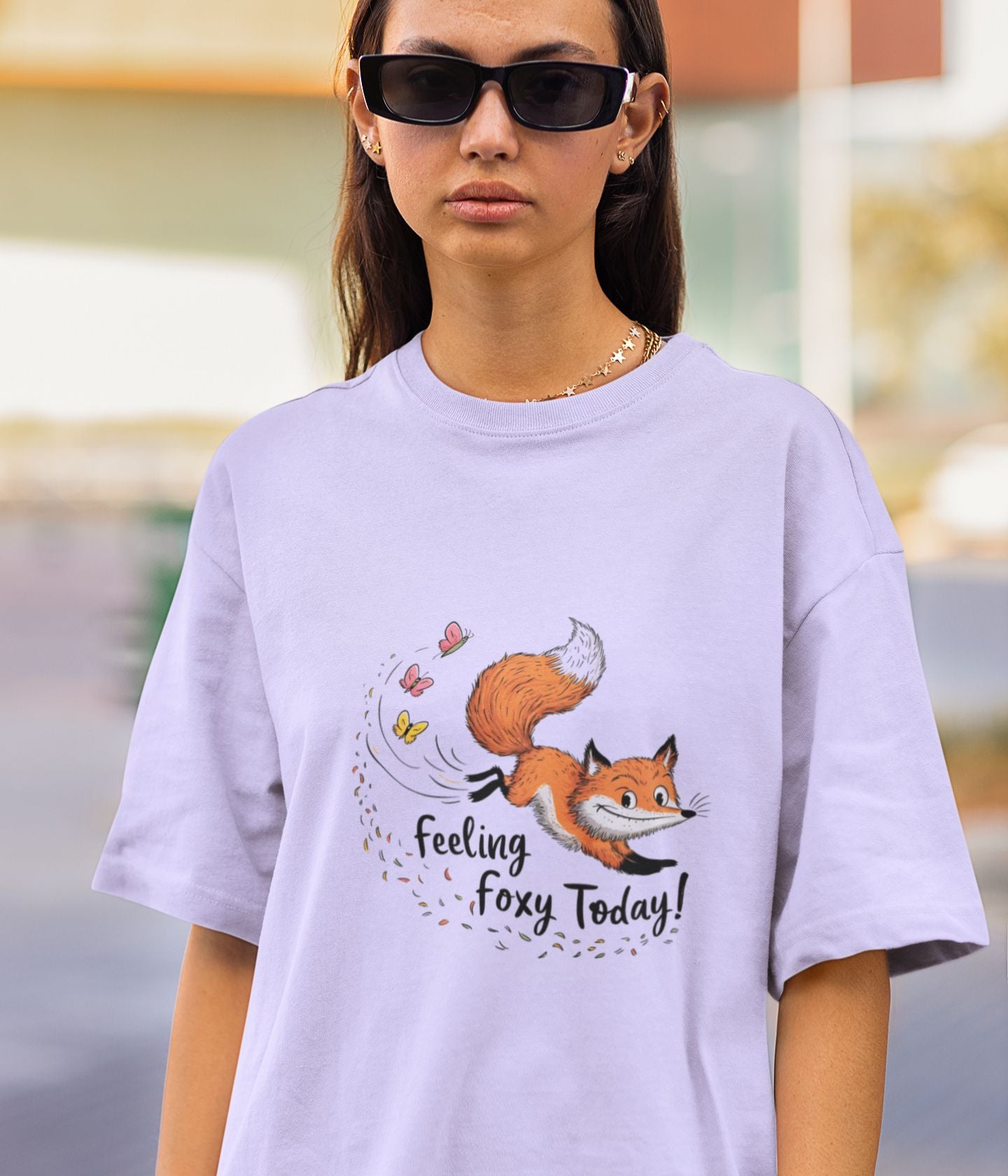 Feeling Foxy Today - Terry Oversized T-Shirt