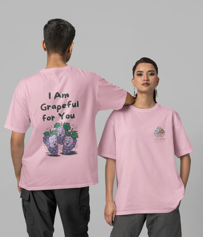 I Am Grapeful For You - Unisex Oversized Classic T-Shirt - aiink