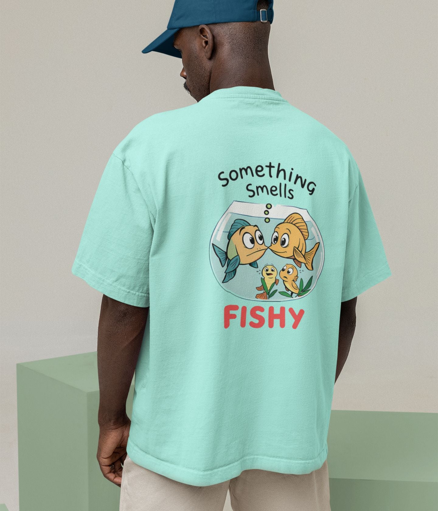 Something Smells Fishy - Oversized Classic T-Shirt