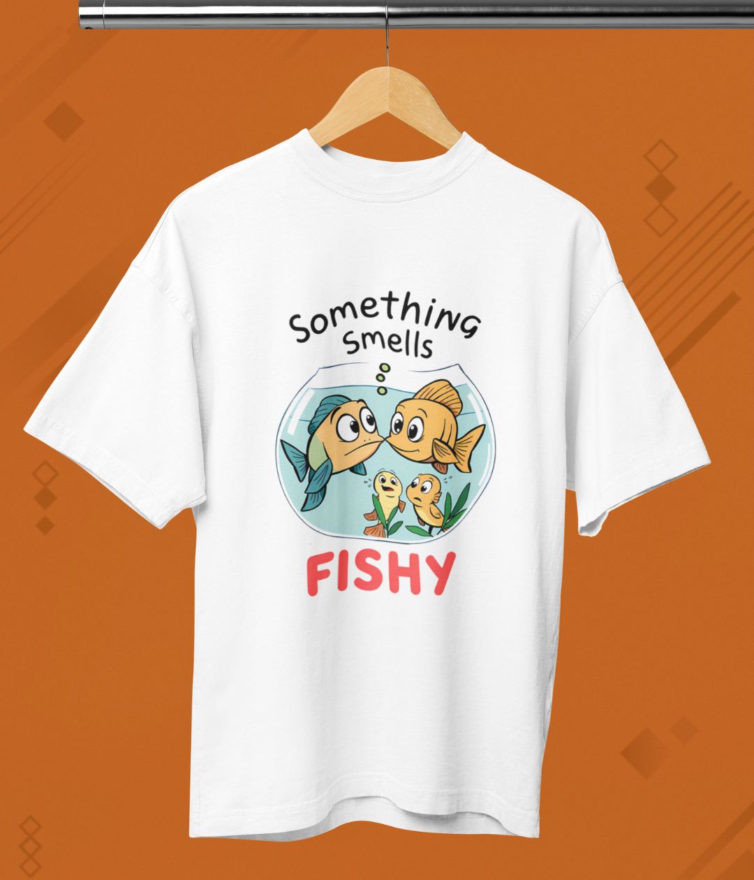 Something Smells Fishy - Terry Oversized T-Shirt