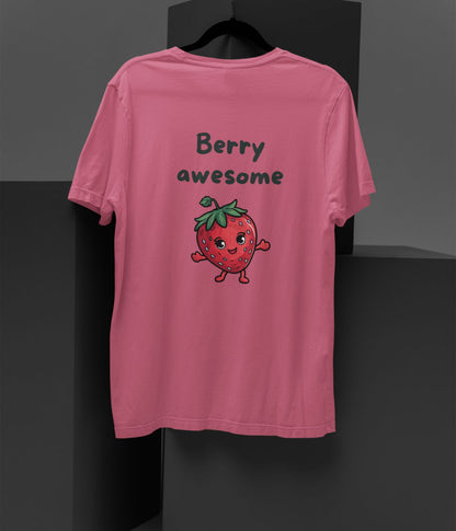 Berry Awesome - Terry Oversized T-Shirt - aiink