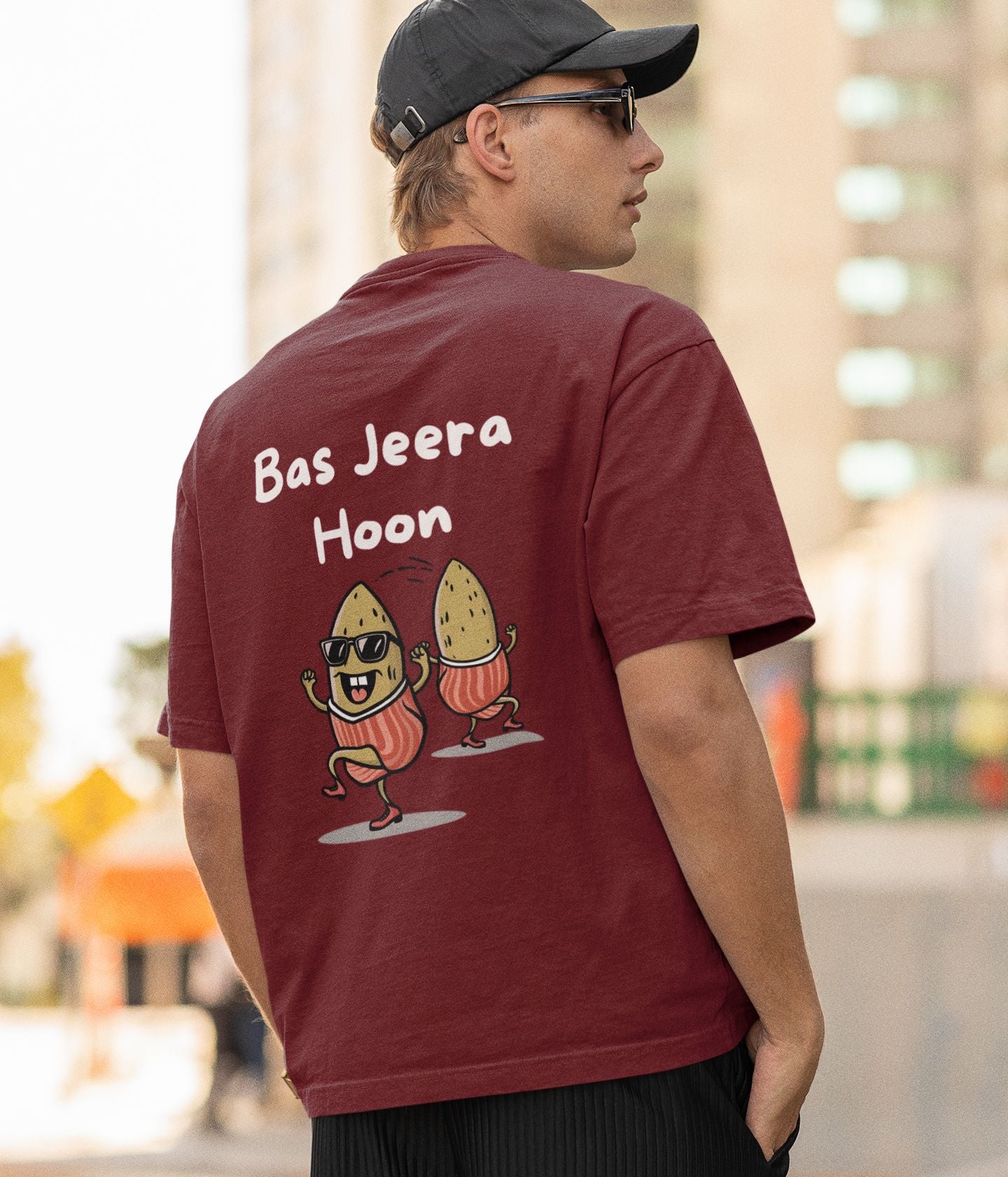 Bas Jeera Hun - Unisex Oversized Classic T-Shirt  - Dark - aiink