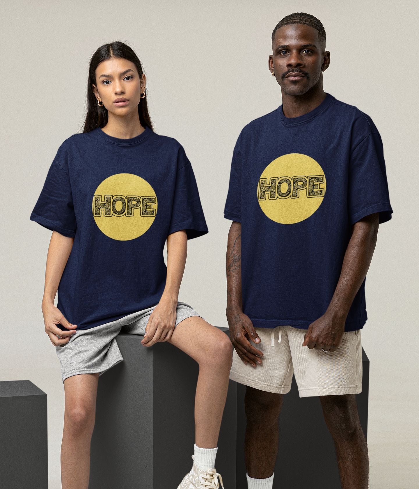 Hope - Oversized Classic T-Shirt - Dark