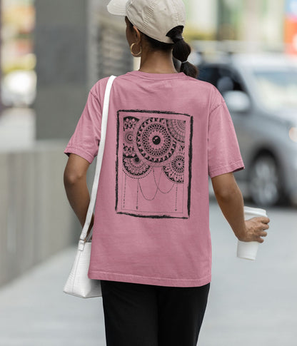 Mandala Frame - Terry Oversized T-Shirt