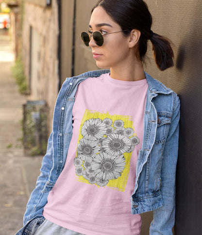 Sunflower Smiles - Unisex Classic T-Shirt - aiink