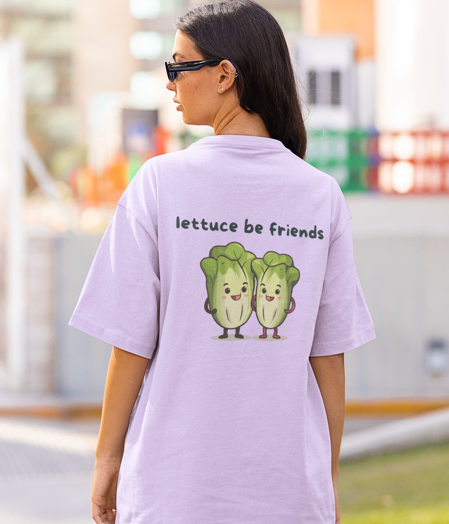 Lettuce Be Friends - Unisex Oversized Classic T-Shirt - aiink