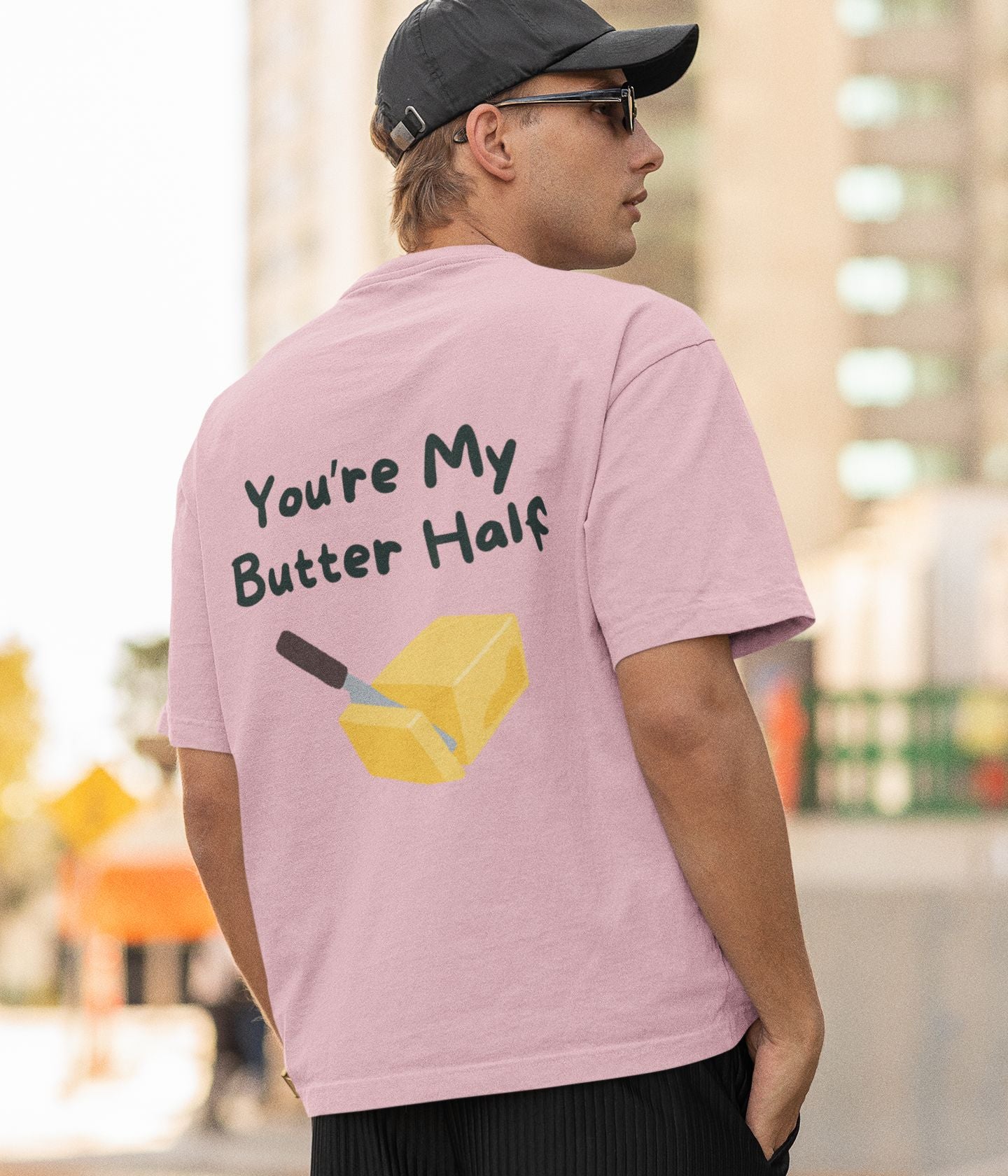 Butter Half - Unisex Oversized Classic T-Shirt - aiink