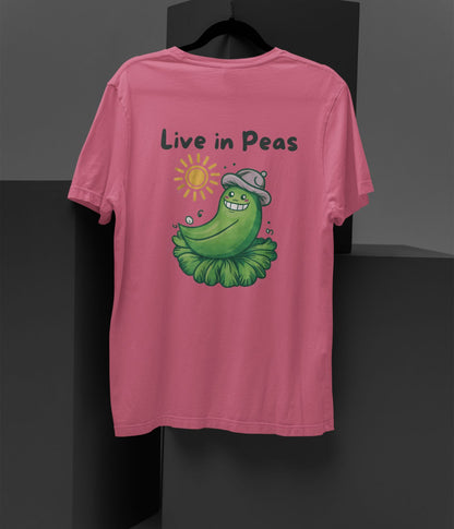 Live In Peas - Terry Oversized T-Shirt - aiink