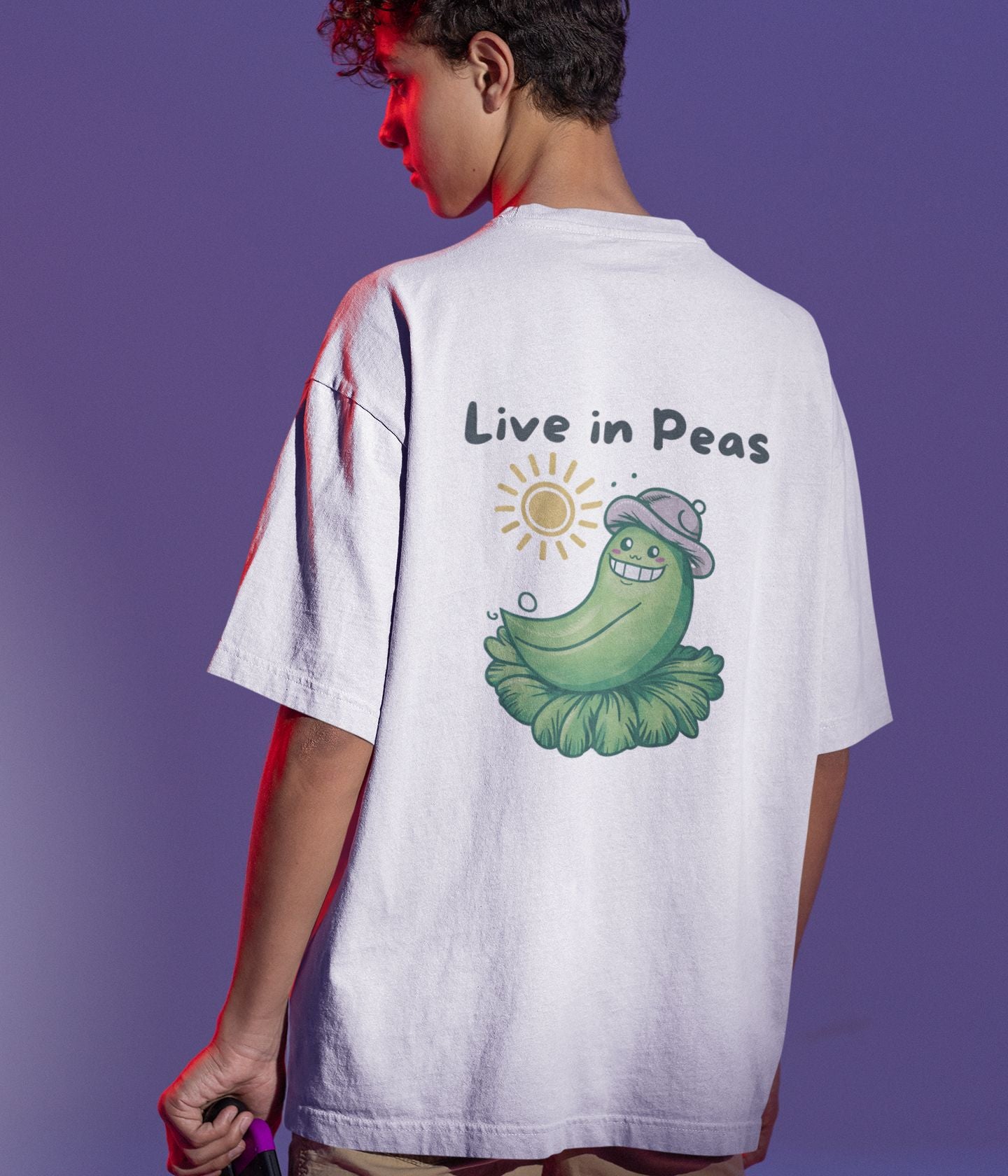 Live In Peas - Unisex Oversized Classic T-Shirt - aiink