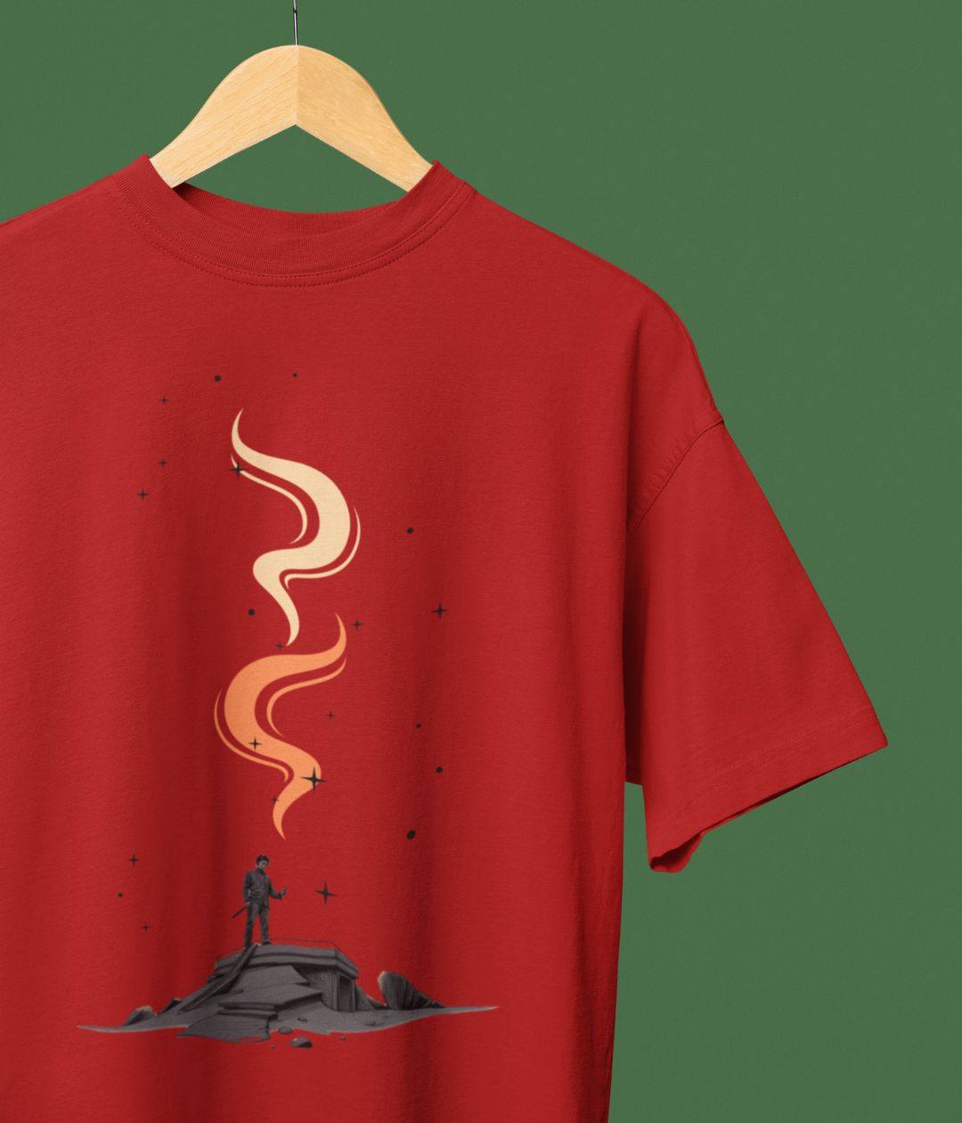 Lone Inferno - Oversized Classic T-Shirt