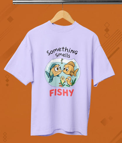 Something Smells Fishy - Terry Oversized T-Shirt