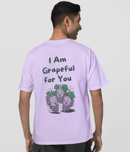 I Am Grapeful For You - Unisex Oversized Classic T-Shirt - aiink