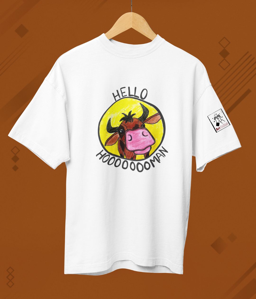 Hello Hooman - Terry Oversized T-Shirt