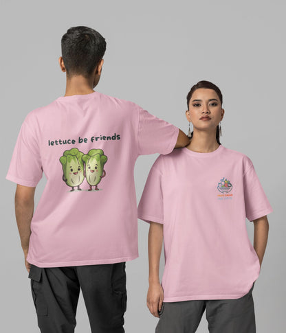 Lettuce Be Friends - Unisex Oversized Classic T-Shirt - aiink