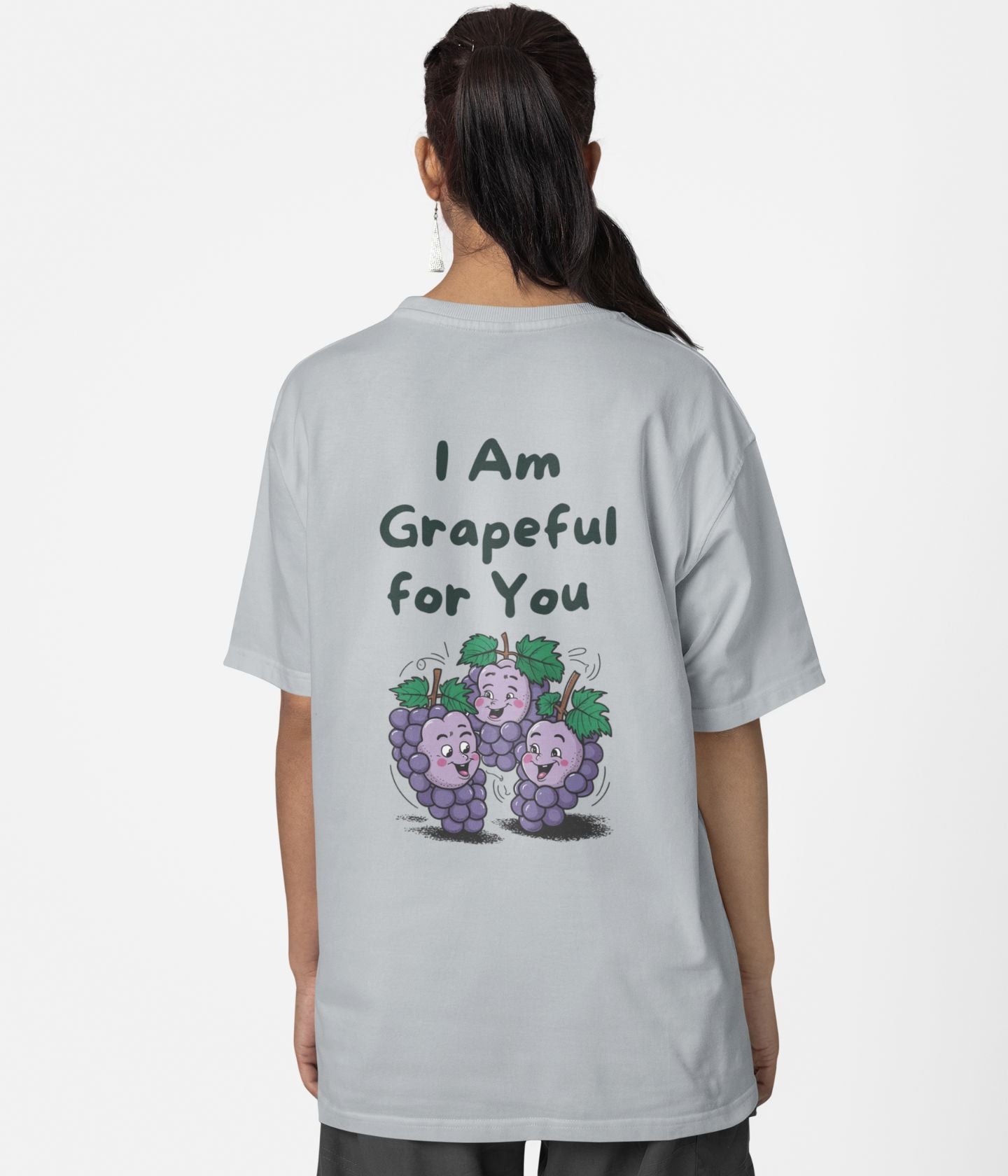 I Am Grapeful For You - Unisex Oversized Classic T-Shirt - aiink