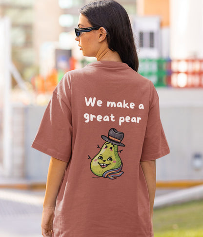 Great Pear - Unisex Oversized Classic T-Shirt- Dark - aiink