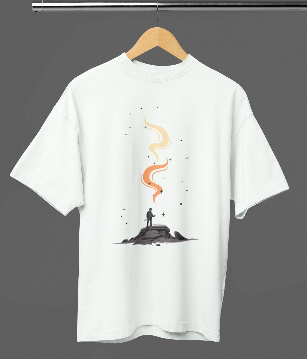 Lone Inferno - Terry Oversized T-Shirt