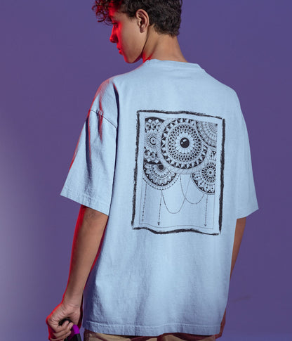 Mandala Frame - Terry Oversized T-Shirt