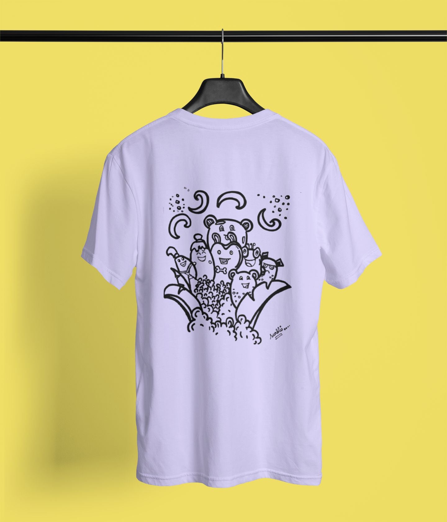 Cute Faces Doodle - Unisex Classic T-Shirt