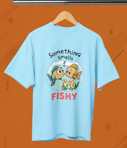 Something Smells Fishy - Terry Oversized T-Shirt