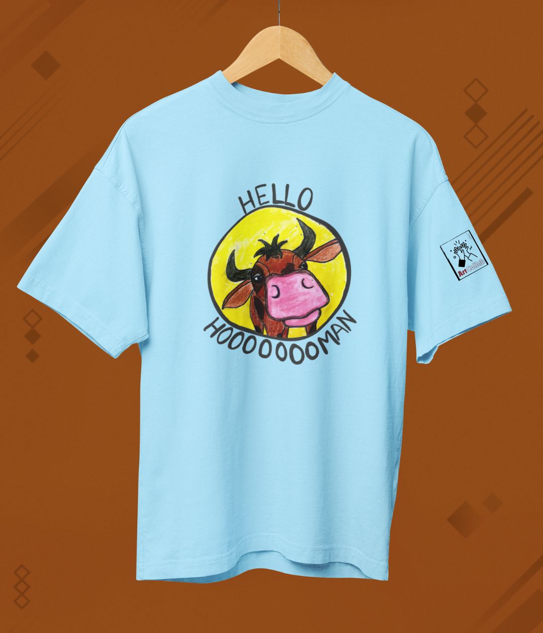 Hello Hooman - Terry Oversized T-Shirt