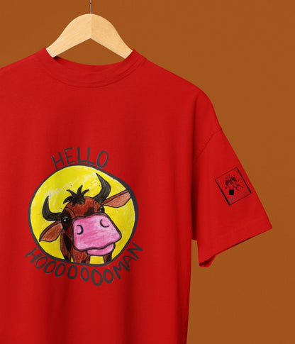 Hello Hooman - Oversized Classic T-Shirt