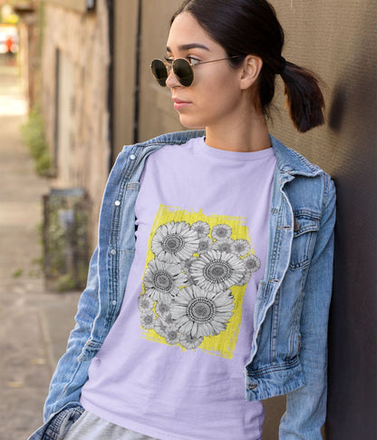 Sunflower Smiles - Unisex Classic T-Shirt - aiink