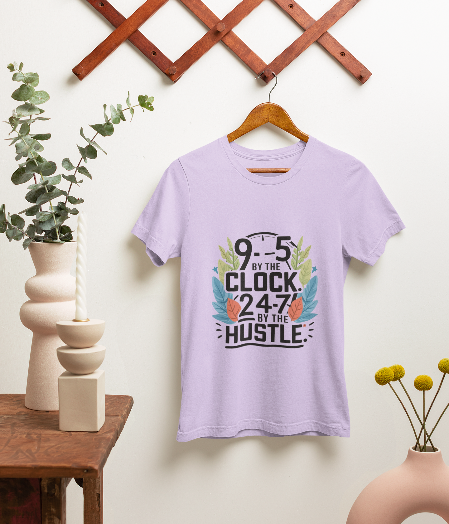 9-5 Hustle - Men's Supima Cotton T-Shirts - aiink