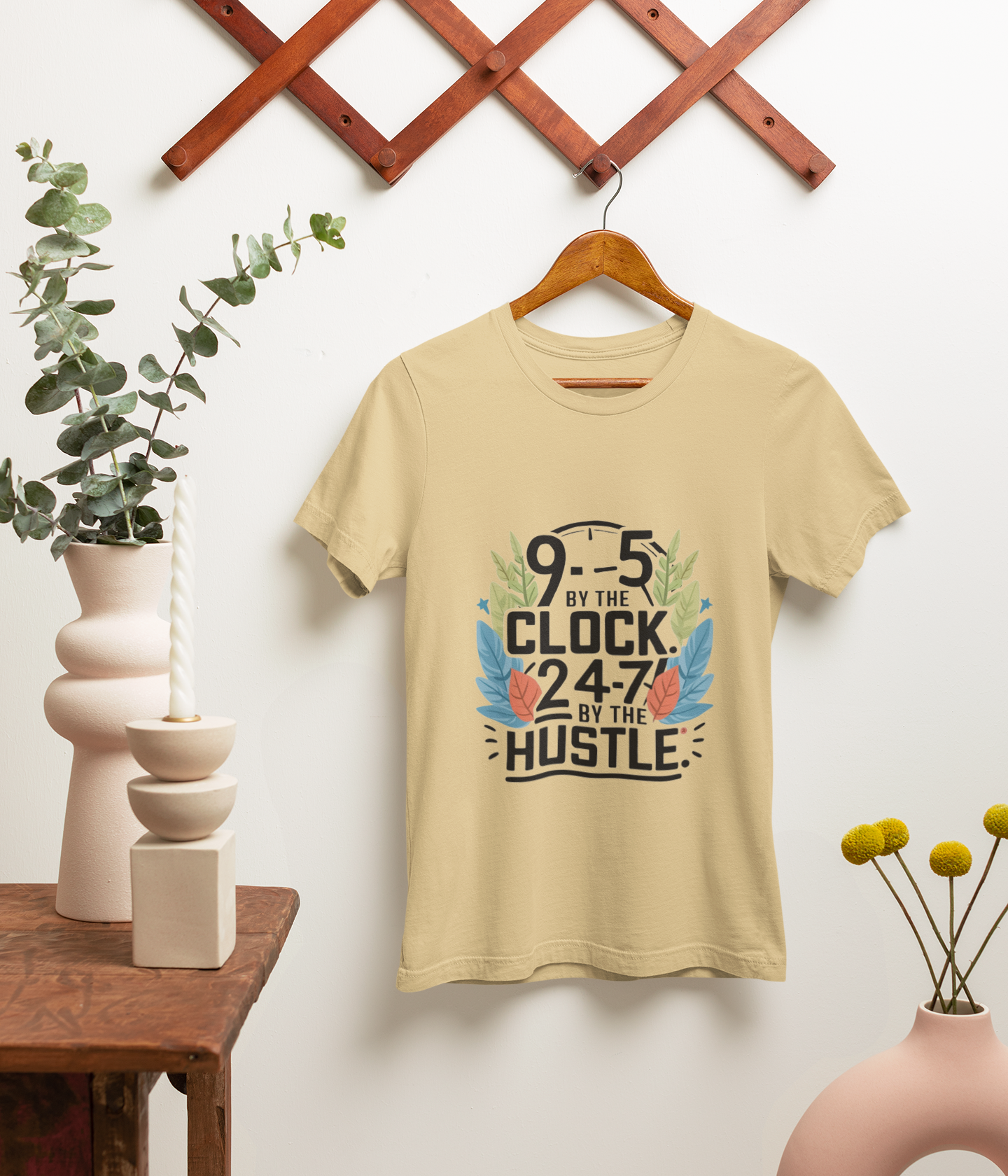 9-5 Hustle - Men's Supima Cotton T-Shirts - aiink