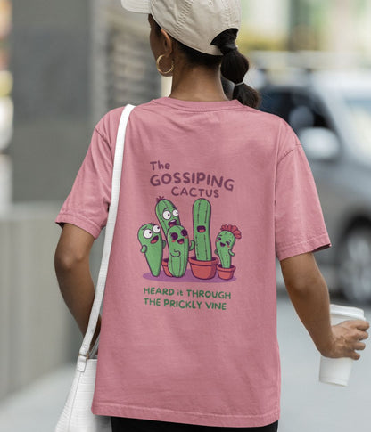 The Gossiping Cactus - Terry Oversized T-Shirt