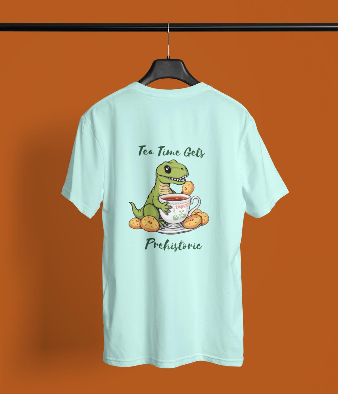 Tea Time Gets Prehistoric - Unisex Classic T-Shirt