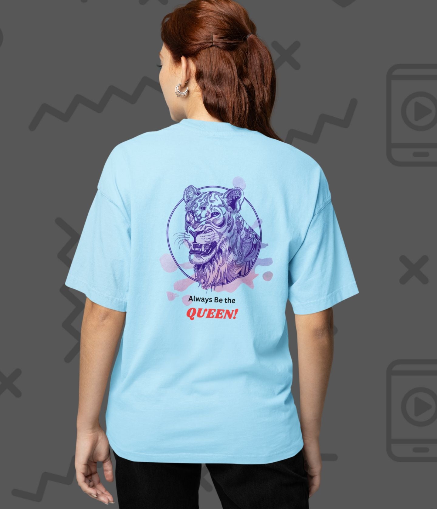 Always Be The Queen - Women's Oversized Classic T-Shirt Ai Ink™