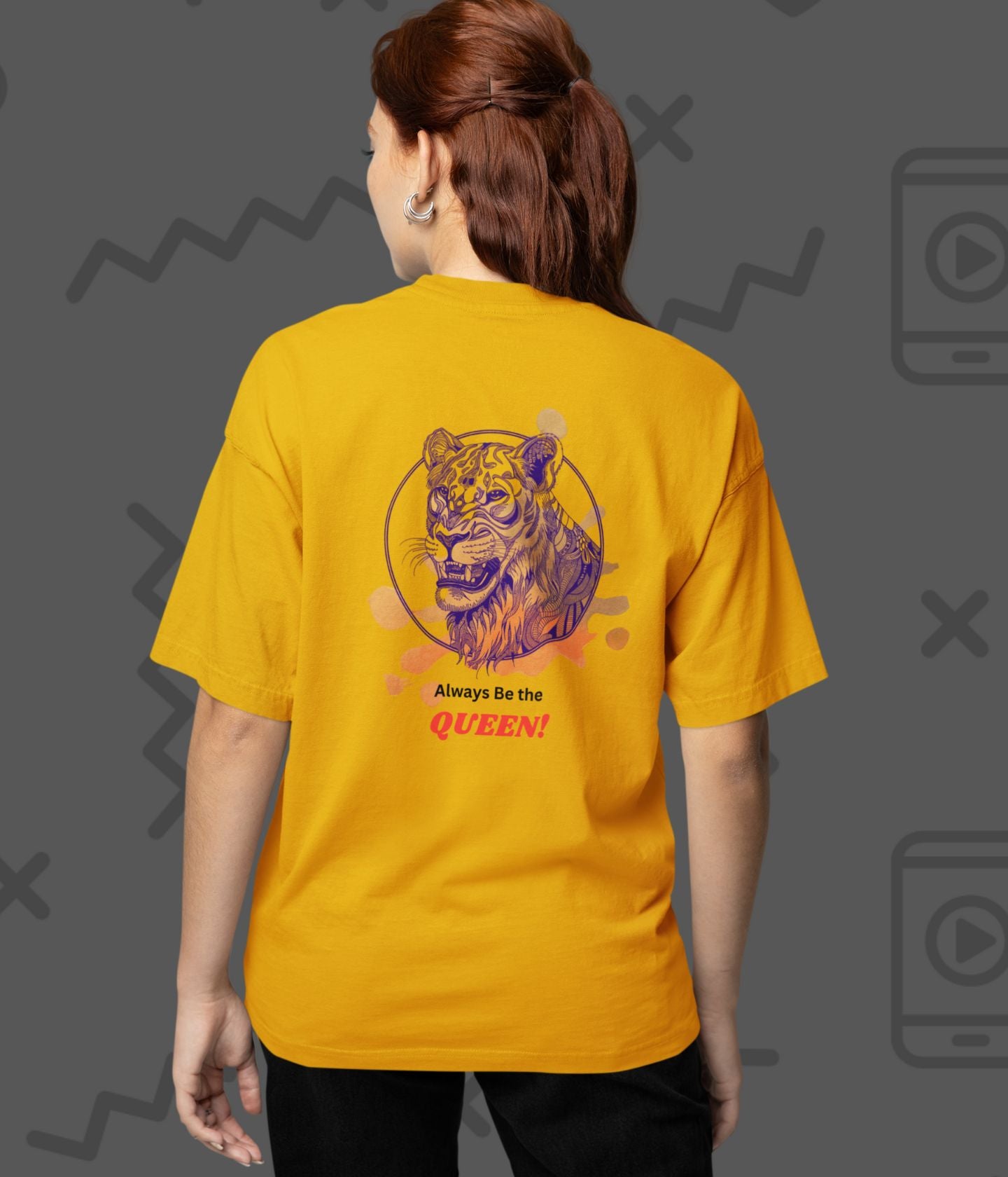 Always Be The Queen - Women's Oversized Classic T-Shirt Ai Ink™