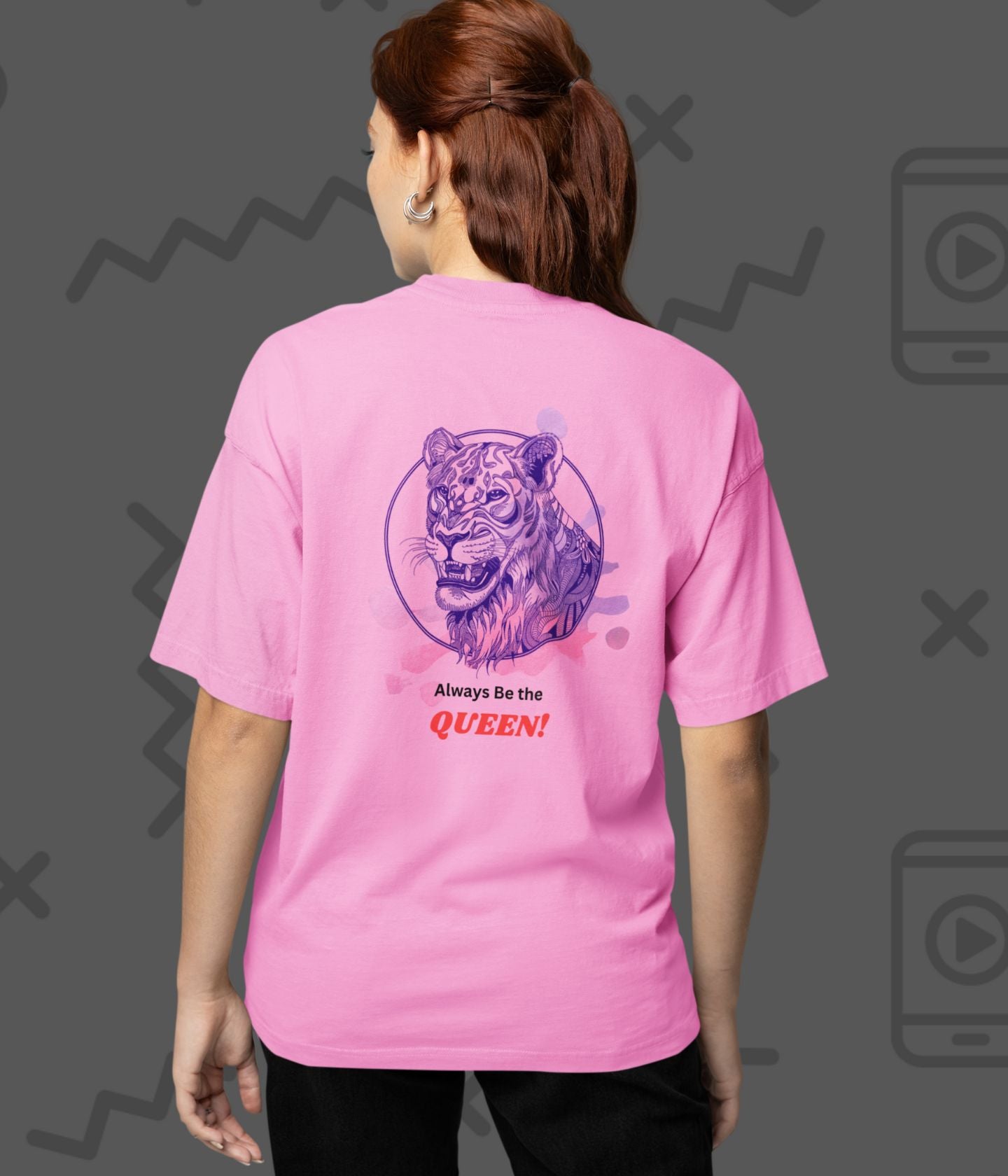 Always Be The Queen - Women's Oversized Classic T-Shirt Ai Ink™