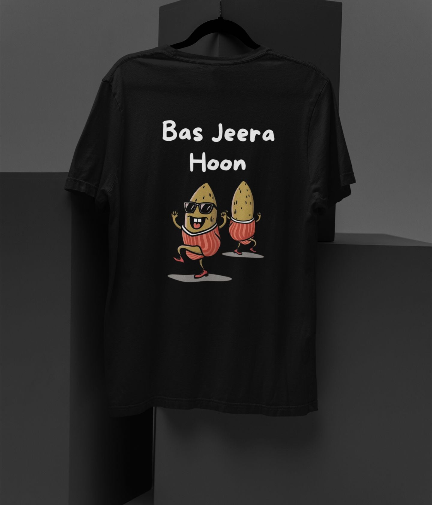 Bas Jeera Hun - Terry Oversized T-Shirt - Dark - aiink