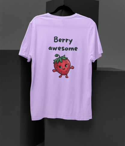 Berry Awesome - Terry Oversized T-Shirt - aiink