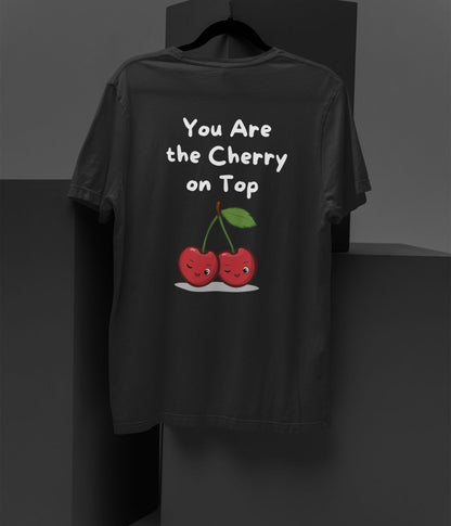 Cherry On Top - Unisex Oversized Classic T-Shirt - Dark - aiink