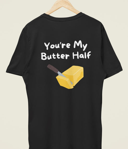 Butter Half - Unisex Classic T-Shirt - Dark - aiink