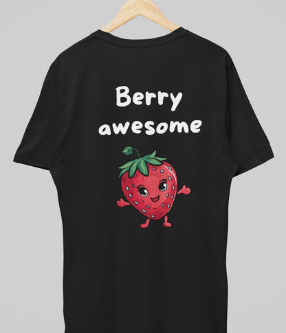 Berry Awesome - Unisex Classic T-Shirt - Dark - aiink