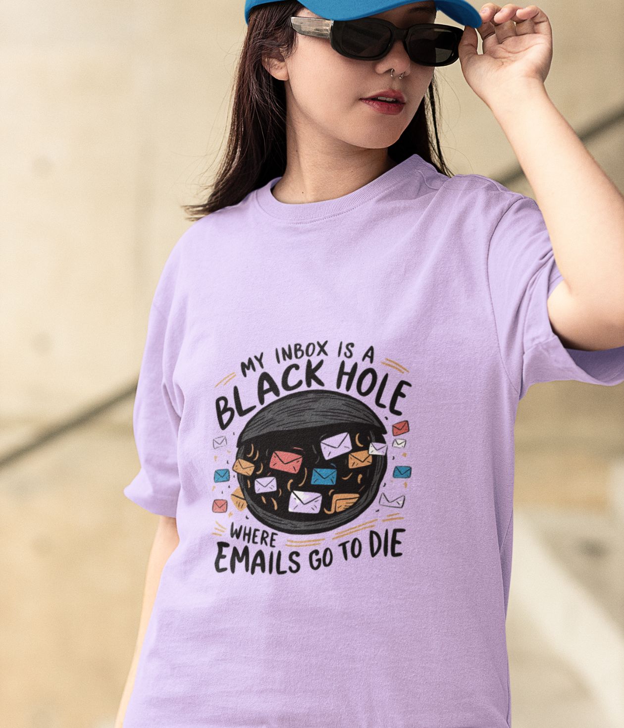 Blackhole - Terry Cotton Oversized T-Shirt