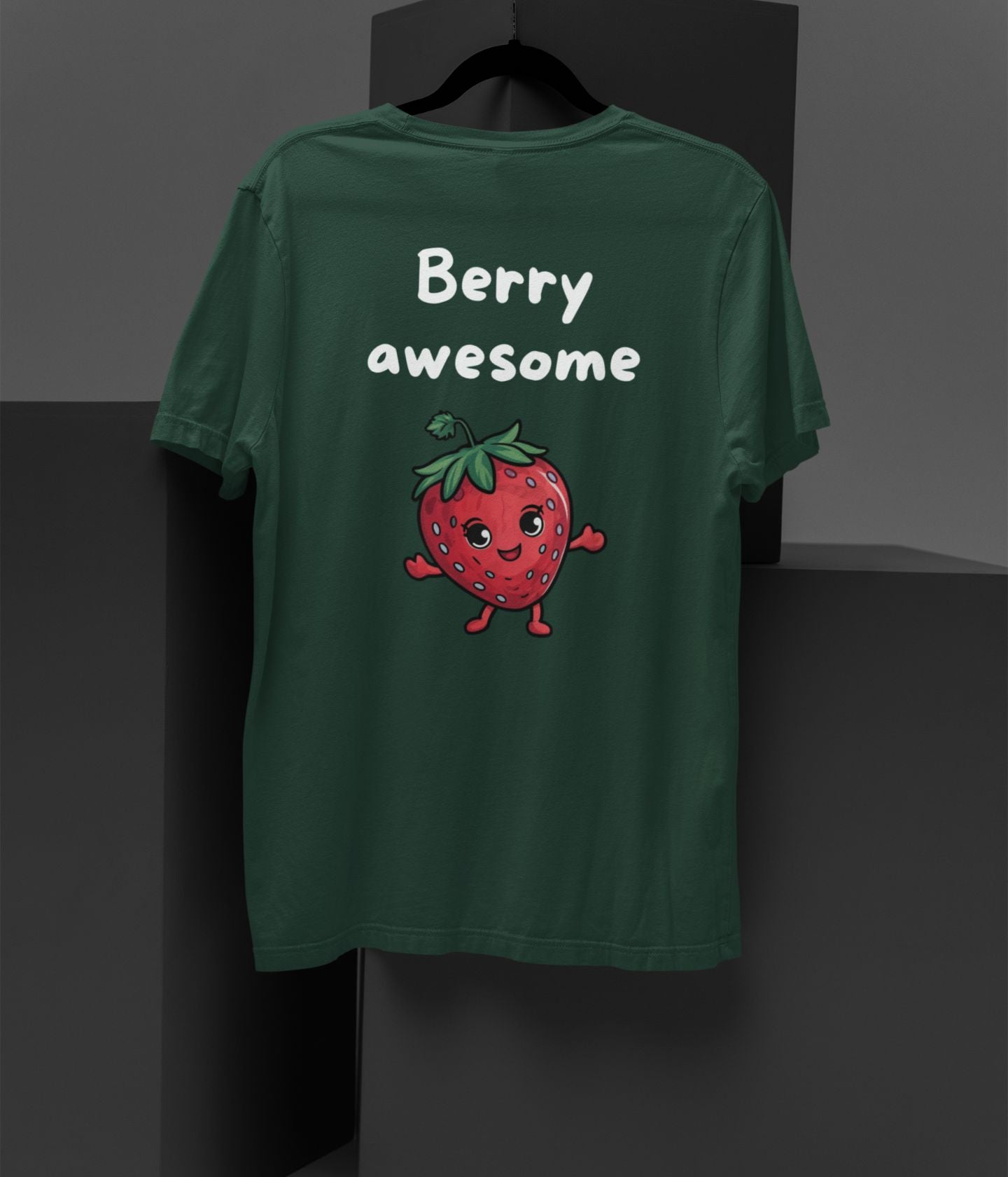 Berry Awesome  - Unisex Oversized Classic T-Shirt - Dark - aiink