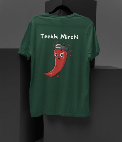 Teekhi Mirchi - Unisex Oversized Classic T-Shirt - Dark - aiink