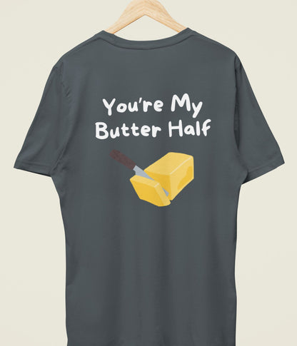 Butter Half - Unisex Classic T-Shirt - Dark - aiink