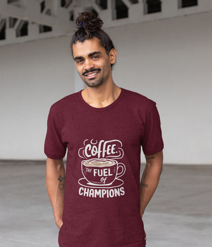 Coffee is a Fuel - Men's Supima Cotton T-Shirt Dark - aiink