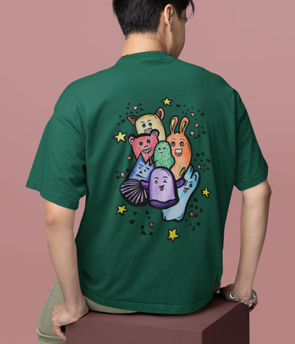 Coloriage Doodle - Oversized Classic T-Shirt - Dark - aiink