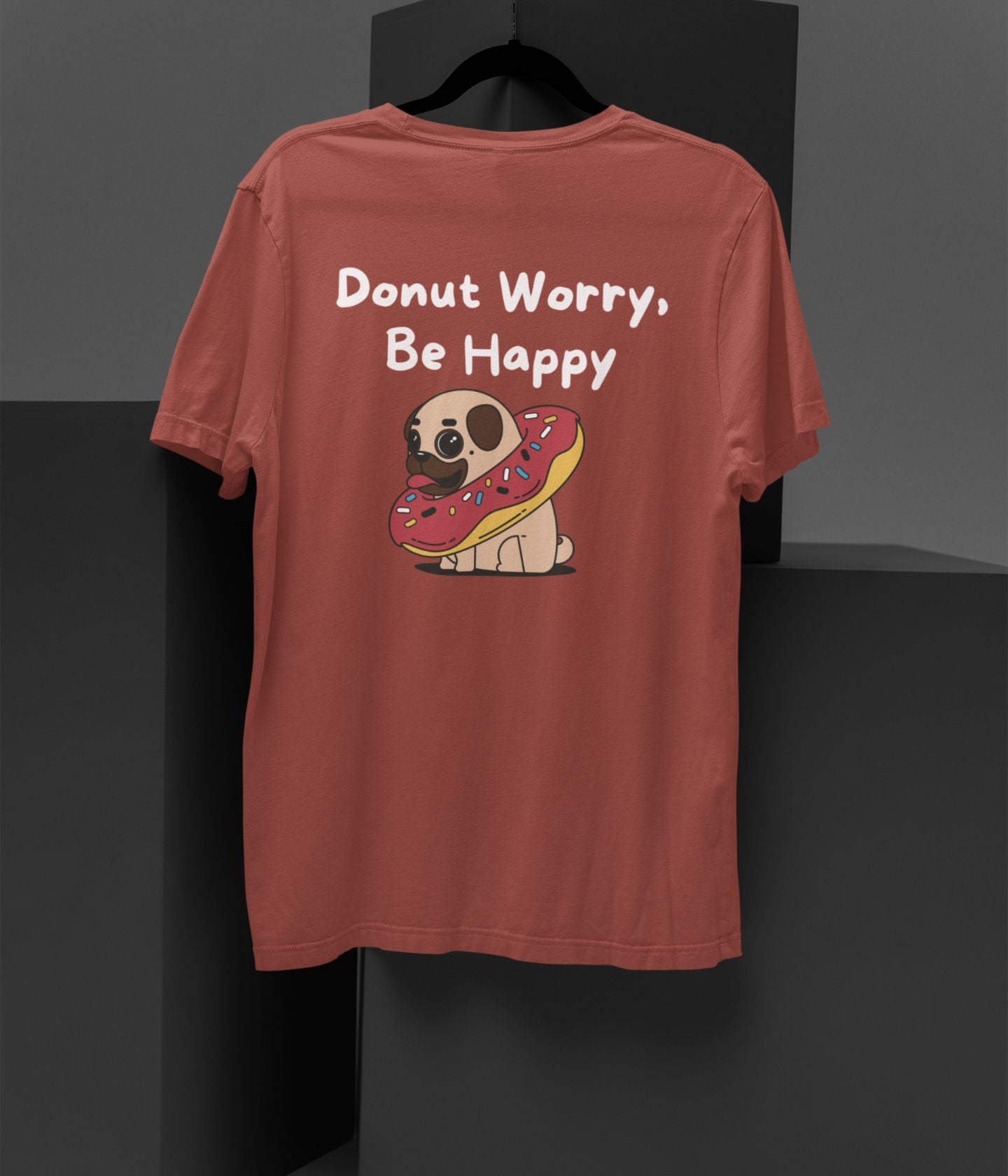 Donut Worry - Unisex Oversized Classic T-Shirt - Dark - aiink