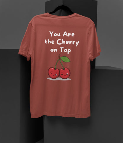 Cherry On Top - Unisex Oversized Classic T-Shirt - Dark - aiink