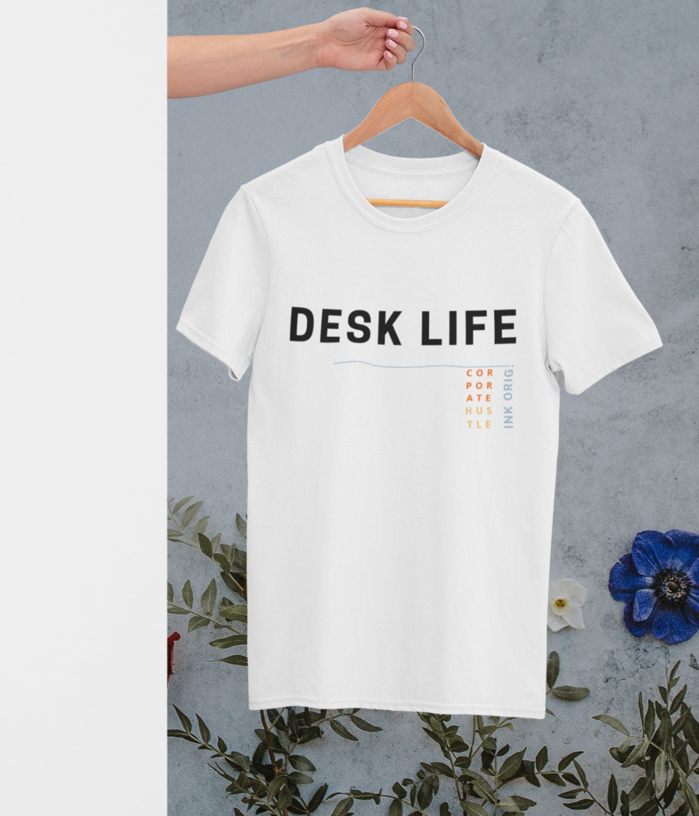 Desk Life - Unisex Classic T-Shirt - White - aiink